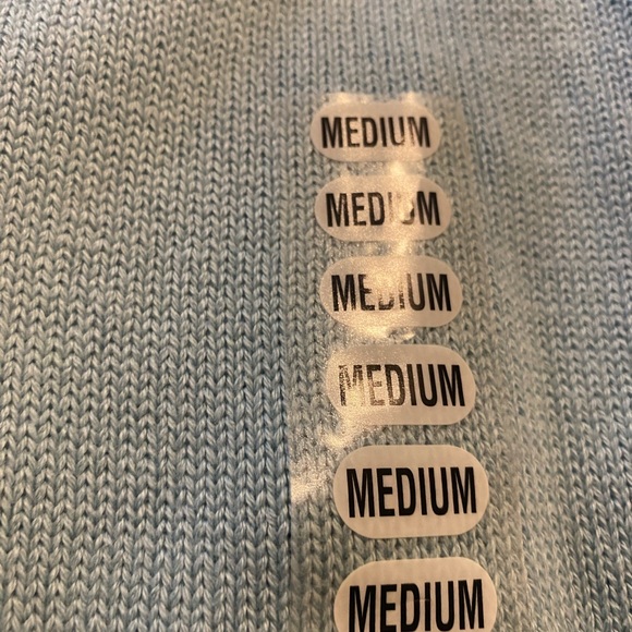 Women’s nwts baby blue cowl neck sweater by Jeanne Pierre 100% cotton sz M - Picture 9 of 13